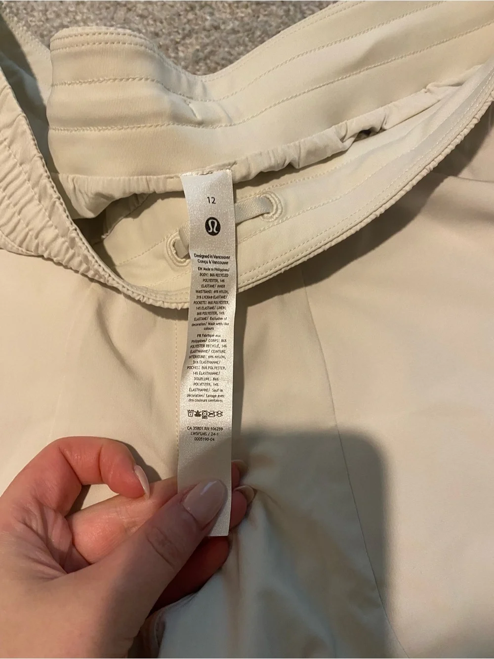Lululemon Swift Wide Leg Mid-Rise Pants NWT Bone